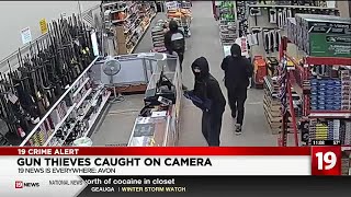 Gun thieves caught on camera [upl. by Lowndes743]