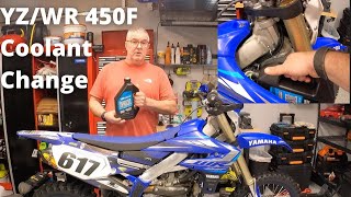 How to change the coolant on a 2020 YZ450F or WR450F Easier than you think [upl. by Leontina]