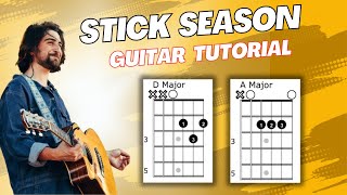 Stick Season Noah Kahan Guitar Tutorial [upl. by Troy]