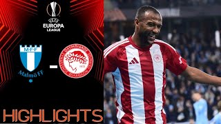 Malmo vs Olympiacos 01 Highlights Europa League 2024 [upl. by Galatea200]