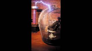 Faraday Cage  Spark Museum of Electrical Invention [upl. by Aikyt]