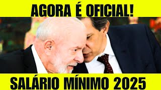 É OFICIAL MUDOU TUDO NO SALÁRIOMÍNIMO 2025 E REAJUSTE DOS BENEFÍCIOS ACIMA DO SALÁRIO MÍNIMO 2025 [upl. by Mure]