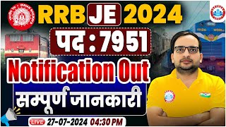 RRB JE 2024 Notification  RRB JE Eligibility Age Limit Syllabus Salary By Ankit Bhati Sir [upl. by Levon956]