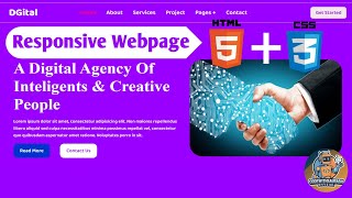 How To Create A Website Using HTML and CSS  HTML CSS Projects For Beginners  html css [upl. by Miyasawa]