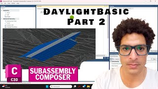 Subassembly de DaylightBasic Part 2  Subassembly Composer y Civil 3D 2024 [upl. by Namyw825]