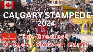 Calgary Stampede 2024  Cowboys Rageland Derby  Evening Show  Fireworks [upl. by Bodi]