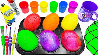 Satisfying Video l How to Make Rainbow Lollipop Slime with Stress Balls Cutting ASMR [upl. by Vipul]