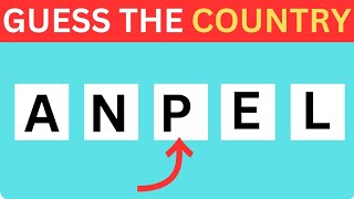 Guess the Country by Its Scrambled Name  Part 2  Fun Geography Quiz Challenge [upl. by Humpage801]