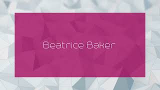 Beatrice Baker  appearance [upl. by Errised]