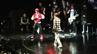 Justin Bieber and Jaden Smith show off their dance moves  the NYC Jingle Ball on 12102010 [upl. by Caprice]