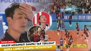 Pemain Red Spark Pegang Kepala Semua  Kerasnya Smash Megawati Sampai Tak Terlihat Di Kamera [upl. by Angadreme]