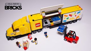 Lego City 60440 Yellow Delivery Truck Speed Build [upl. by Gasparo]