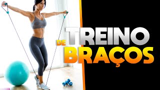 TREINO DE ELÁSTICO EXTENSOR PARA BRAÇOS  Natural Fitness [upl. by Hsirahc]