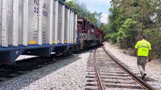 RJ Corman doing some switching and picking up rail cars for a run [upl. by Helyn392]