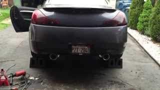 Infiniti G37 Manzo axel back exhaust [upl. by Htez]