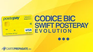 Codice BIC  SWIFT Postepay Evolution Poste Italiane Cosè Dove trovarlo [upl. by Emmerie]