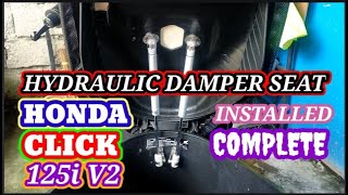 PAANO MAGKABIT NG HYDRAULIC SEAT DAMPER SA HONDA CLICK 125i V2Charwenn Official [upl. by Uella945]