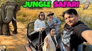 JUNGLE SAFARI  Family Travel Vlog to Jim Corbett  Aayu and Pihu Show [upl. by Scevor873]