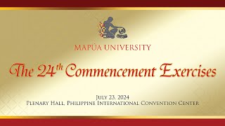 LIVE Mapúa University 25th Commencement Exercises VivaMapua [upl. by Aihsakal]