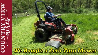 Testing out our New Zero Turn Lawn Mower in Tall Wet Grass  Toro ZMaster 4000 HD 60quot Mower [upl. by Esnofla952]