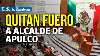 Quitan fuero a alcalde de Apulco Zacatecas [upl. by Deane676]