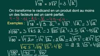 52 Propriétés et simplification des racines carrées [upl. by Eiffub549]