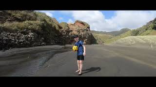 Exploring the stunning beauty of Bethells Beach part 11🌊✨ BethellsBeach NZAdventures BeachVibes [upl. by Batty664]