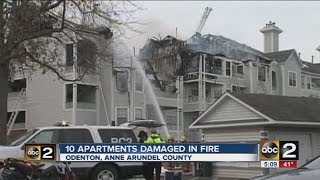 Odenton apartment fire 3714 [upl. by Schear]