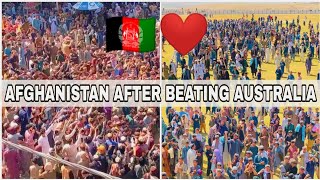 AFGHANISTAN AFTER BEATING THE MIGHTY AUSTRALIA ❤️🇦🇫 [upl. by Dnalwor]