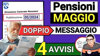 📑 PENSIONI MAGGIO ➜ MESSAGGIO INPS 4 AVVISI IMPORTI AUMENTI IRPEF ADDIZIONALI ANTICIPI PAGAMENTI [upl. by Notecnirp471]