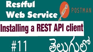 Installing a REST API client  Restful Web Services Tutorial In Telugu తెలుగులో [upl. by Ikkela]