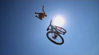 Huge Bike Jump into a Pond 35 feet in the air [upl. by Notnarb693]