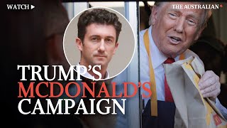 How Trump’s McDonald’s shift adds to his political iconography campaign [upl. by Giavani]