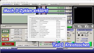 Mach3 CNC Zyklen erklärt  Teil 1 Kreistaschen [upl. by Lleuqar530]