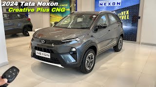 Tata Nexon Creative Plus iCNG 2024 Price amp Features ❤️ ByeBye Brezza CNG [upl. by Elleron]