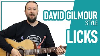 3 Licks In The Style Of David Gilmour [upl. by Lipinski]