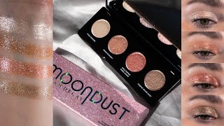 Urban Decay Space Rider Moondust Palette  Detailed Swatches Eye Swatches Comparisons [upl. by Sioux]