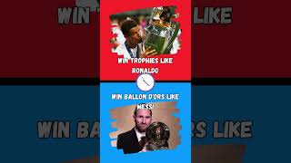 🏆 Trophies like Ronaldo or Ballon dOrs like Messi 🏅 shortvideo [upl. by Rowan963]