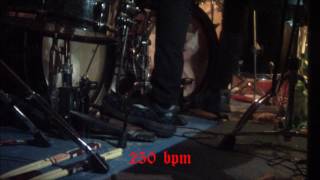 Simon Bloodhammer Schilling  Belphegor  210280 BPM  Foot View Demonstration [upl. by Hinckley]