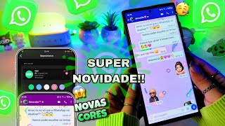 WHATSAPP COLORIDO Novos TEMAS novidades 2024 [upl. by Ikilisav]