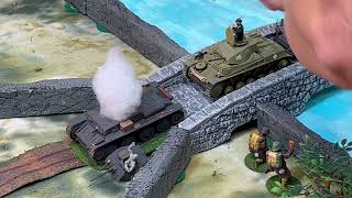 France 1940 turn 1 54mm miniature war game bolt action in Bill’s Basement [upl. by Rednazxela]