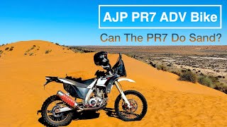 AJP PR7 ADV Bike  Can The PR7 Do Sand [upl. by Adnahsar998]