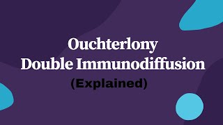 Ouchterlony Double Immunodiffusion Explained Immunology [upl. by Sander]