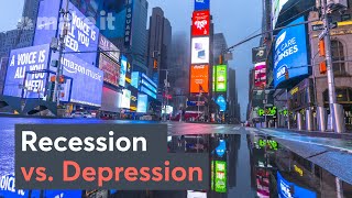 Recession Vs Depression What’s The Difference [upl. by Eerrehs]