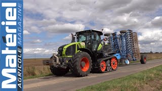 Essai Claas Axion 960 Terra Trac  quothalftrackquot des champs [upl. by Henrietta]