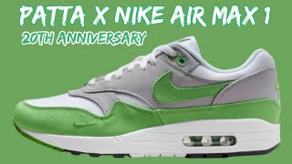 Patta x Nike Air Max 1 “20th Anniversary” [upl. by Nagem]