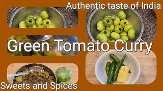 कुलदेवी स्पेशल Green Tomato Curry Satvik amp Authentic Simple amp tasty recipe [upl. by Spatz]