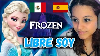 ESPAÑOLA Reacciona ¡LIBRE SOY Frozen DOBLAJE Latino  Castellano  Inglesa [upl. by Derick]