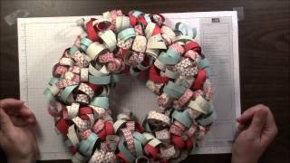 Curled Paper Wreath Tutorial [upl. by Munn]