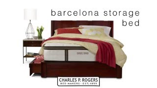 Barcelona Storage Bed from Charles P Rogers Beds [upl. by Onitsuaf704]